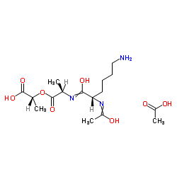 Ac-Lys-D-Ala-D-lactic acid · acetate结构式