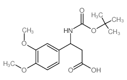 3-TERT-BUTOXYCARBONYLAMINO-3-(3,4-DIMETHOXY-PHENYL)-PROPIONIC ACID structure