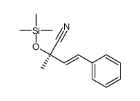 (2R)-2-methyl-4-phenyl-2-trimethylsilyloxybut-3-enenitrile Structure