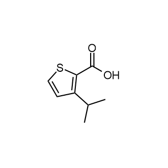 3-异丙基噻吩-2-羧酸结构式