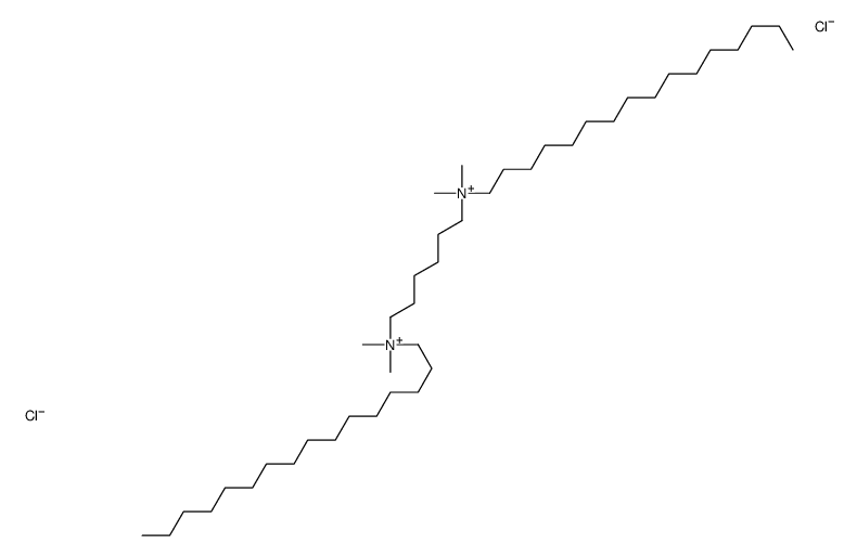 hexadecyl-[6-[hexadecyl(dimethyl)azaniumyl]hexyl]-dimethylazanium,dichloride结构式