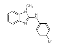 N-(4-溴苯基)-1-甲基-1H-苯并[d]咪唑-2-胺结构式