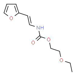 2-ETHOXYETHYL N-[2-(2-FURYL)VINYL]CARBAMATE结构式
