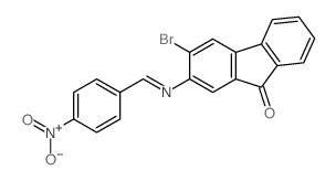 3-bromo-2-[(4-nitrophenyl)methylideneamino]fluoren-9-one picture