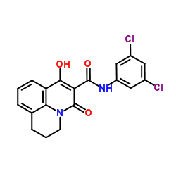 N-(3,5-Dichlorophenyl)-7-hydroxy-5-oxo-2,3-dihydro-1H,5H-pyrido[3,2,1-ij]quinoline-6-carboxamide结构式