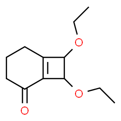 Bicyclo[4.2.0]oct-1(6)-en-2-one, 7,8-diethoxy- (9CI)结构式