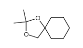 2,2-dimethyl-1,3-dioxaspiro[4,5]-decane结构式