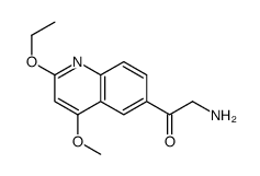 2-amino-1-(2-ethoxy-4-methoxyquinolin-6-yl)ethanone结构式