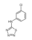 (3-chloro-phenyl)-[1,2,3,4]thiatriazol-5-yl-amine Structure