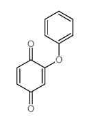 2,5-Cyclohexadiene-1,4-dione,2-phenoxy- Structure