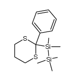 2-phenyl-2-(pentamethyldisilanyl)-1,3-dithiane Structure