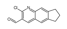 2-chloro-7,8-dihydro-6H-cyclopenta[g]quinoline-3-carbaldehyde structure