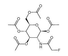 1,3,4,6-tetra-O-acetyl-2-deoxy-2-fluoroacetamido-β-D-glucopyranose结构式