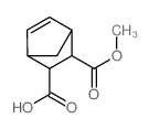 Bicyclo[2.2.1]hept-5-ene-2,3-dicarboxylicacid, 2-methyl ester structure