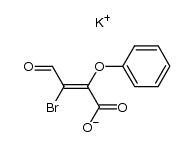 potassium 3-bromo-2-phenoxy-3-formylacrylate Structure