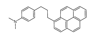 N,N-dimethyl-4-(3-pyren-1-ylpropyl)aniline结构式