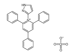 2,4,6-triphenyl-1-(1H-pyrazol-5-yl)pyridin-1-ium,perchlorate Structure