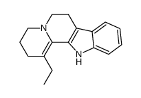 1-ethyl-2,3,4,6,7,12-hexahydro-indolo[2,3-a]quinolizine结构式
