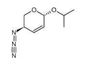isopropyl α-L-4-azido-2,3,4-trideoxypent-2-enoglyceropyranoside Structure