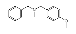 N-benzyl-1-(4-methoxyphenyl)-N-methylmethanamine结构式
