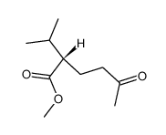 (-)-α-Isopropyl-γ-acetobuttersaeure-methylester结构式