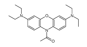 1-[3,7-bis(diethylamino)phenoxazin-10-yl]ethanone结构式