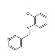 (2-Methoxy-phenyl)-[1-pyridin-3-yl-meth-(E)-ylidene]-amine Structure