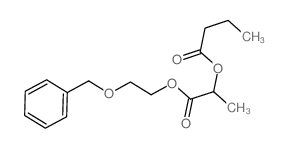 1-(2-phenylmethoxyethoxycarbonyl)ethyl butanoate structure