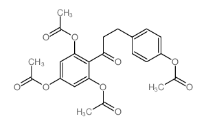 [3,5-diacetyloxy-2-[3-(4-acetyloxyphenyl)propanoyl]phenyl] acetate结构式