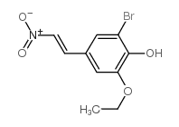 2-bromo-6-ethoxy-4-(2-nitroethenyl)phenol structure