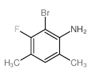 2-bromo-3-fluoro-4,6-dimethyl-aniline Structure