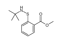 methyl 2-(tert-butylamino)sulfanylbenzoate结构式