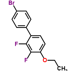 4'-溴-4-乙氧基-2,3-二氟-1,1'-联苯结构式