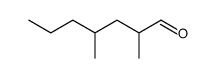 2,4-Dimethylheptanal Structure