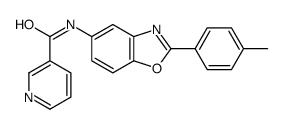 N-[2-(4-Methylphenyl)-1,3-benzoxazol-5-yl]nicotinamide结构式