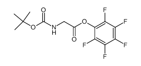 N-Boc-glycinepentafluorophenyl ester结构式