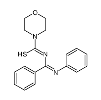 N-[anilino(phenyl)methylidene]morpholine-4-carbothioamide Structure