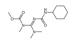 (Cyclohexylcarbamoylimino-dimethylamino-methyl)-methyl-carbamic acid methyl ester Structure