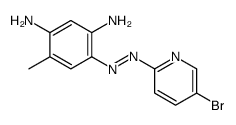 4-[(5-bromopyridin-2-yl)diazenyl]-6-methylbenzene-1,3-diamine结构式