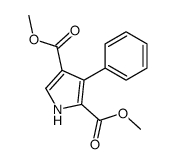 dimethyl 3-phenyl-1H-pyrrole-2,4-dicarboxylate结构式