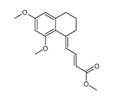 methyl 4-(6,8-dimethoxy-3,4-dihydronaphthalen-1(2H)-ylidene)but-2-enoate结构式