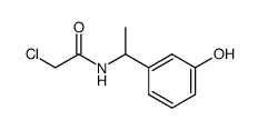 N-Chloracetyl-1-(3-hydroxy-phenyl)-aethylamin Structure