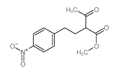 methyl 2-[2-(4-nitrophenyl)ethyl]-3-oxo-butanoate结构式