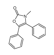 3-methyl-4,5-diphenyl-1,3-oxazol-2-one Structure