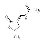 [(E)-(5-methyl-2-oxo-oxolan-3-ylidene)methyl]urea结构式