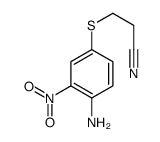 3-(4-amino-3-nitrophenyl)sulfanylpropanenitrile Structure