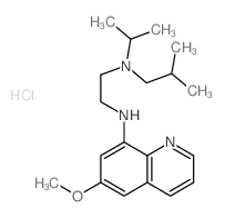 N-(6-methoxyquinolin-8-yl)-N-(2-methylpropyl)-N-propan-2-yl-ethane-1,2-diamine Structure