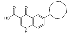 6-cyclooctyl-4-oxo-1H-quinoline-3-carboxylic acid结构式