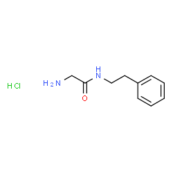 2-Amino-N-phenethylacetamide hydrochloride结构式