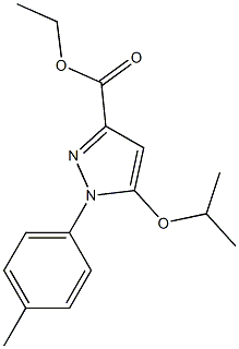 5-isopropoxy-1-p-tolyl-1H-pyrazole-3-carboxylic acid ethyl ester Structure